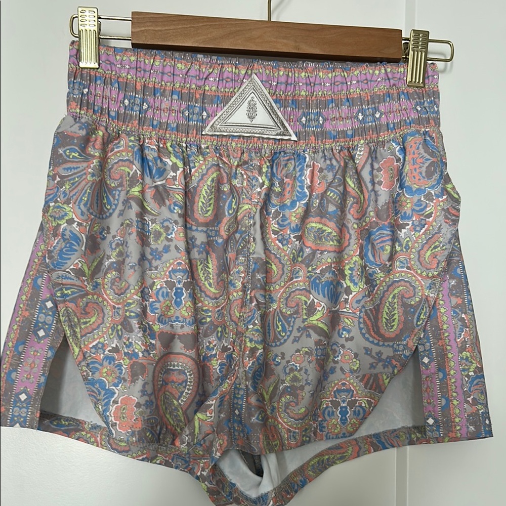 FP Movement by Free People Paisley Athletic Shorts - Multicolor